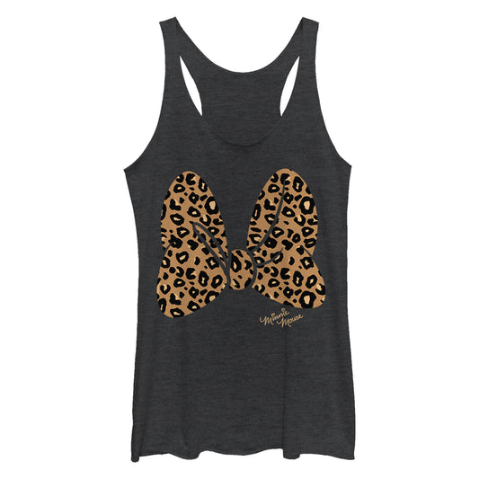 Junior's Disney Animal Print Bow Tank Top