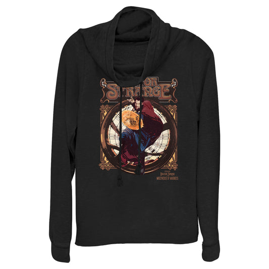 Junior's Marvel Retro Seal Cowl Neck